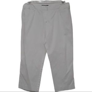 Lafayette 148 New York white capri crop pant